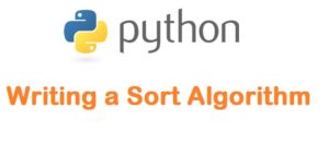 writing a sort algorithm- Python - i2tutorials