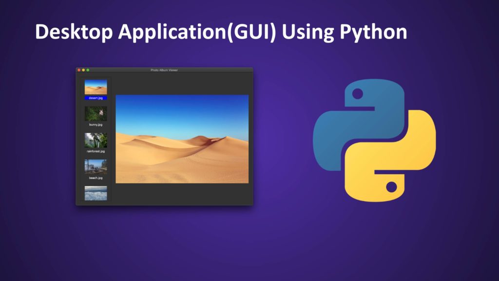 Building Desktop Application(GUI) Using Python and Tkinter