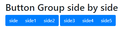 Bootstrap4 Button Groups