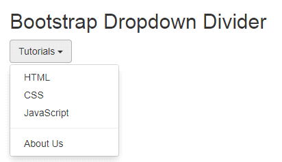 Bootstrap Dropdowns