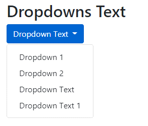 Bootstrap Dropdowns