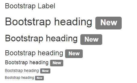 Bootstrap4 Labels
