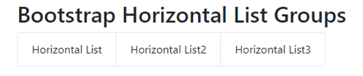 Bootstrap4 List Groups