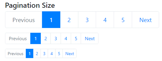 Bootstrap4 Pagination