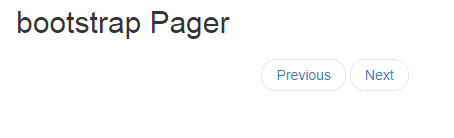 Bootstrap4 Pager