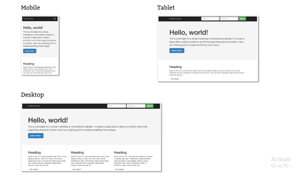 Bootstrap4 Templates