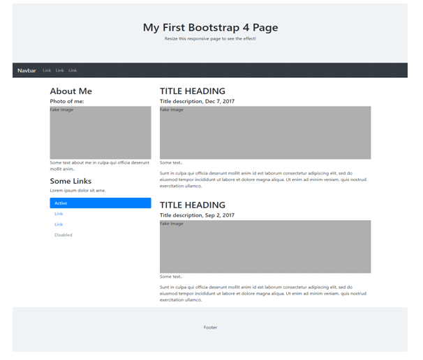 Bootstrap4 Templates