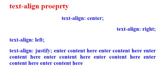 CSS text-align