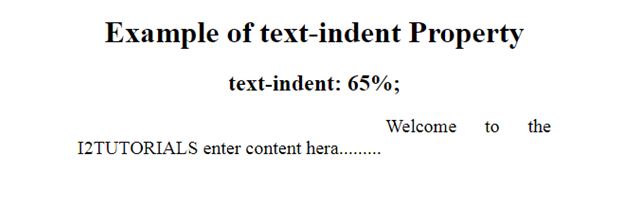 CSS text-indent