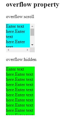 CSS Overflow