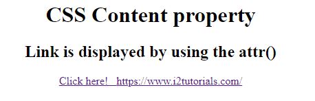 CSS content property