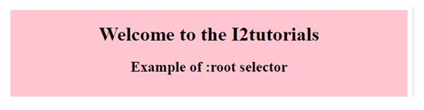 CSS root