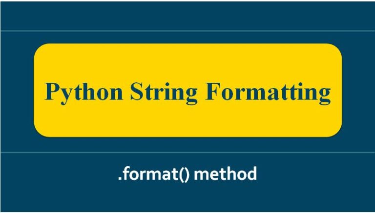 Python String Formatting | i2tutorials