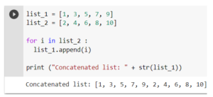 How do I concatenate two lists in Python? | i2tutorials