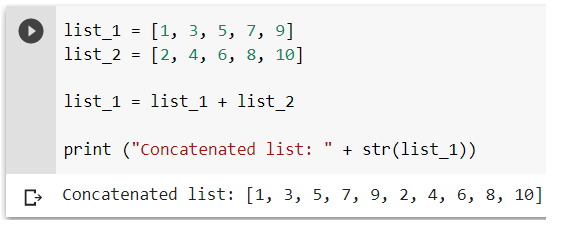 How do I concatenate two lists in Python? | i2tutorials