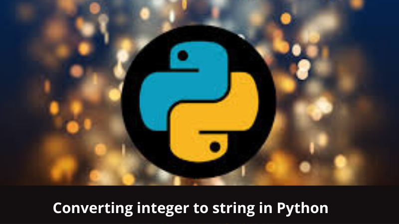 Converting integer to string in Python