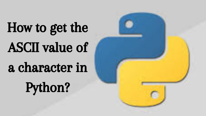 How to get the ASCII value of a character in Python?
