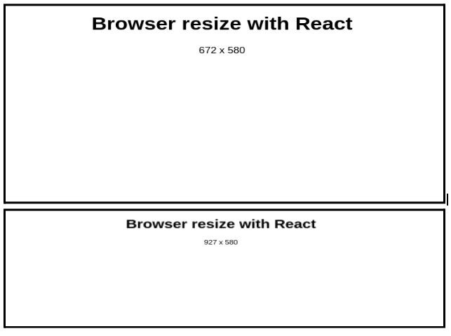 Re-render the view when the browser is resized in React js