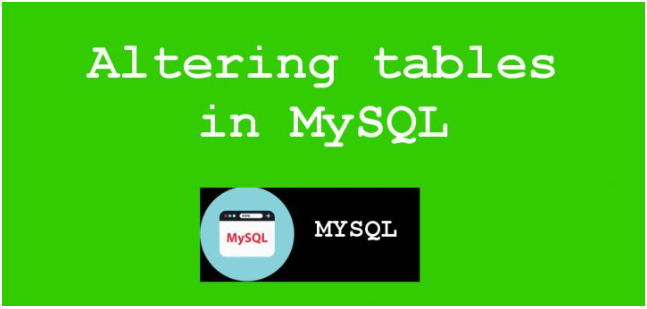 MySQL - Alter Table