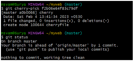 Git cherry-pick