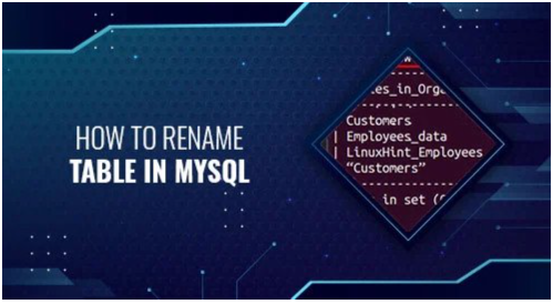 MySQL - Rename Table