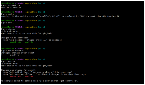 Git Undo’s
