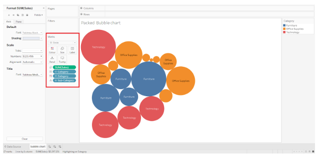 Tableau Bubble Chart | i2tutorials
